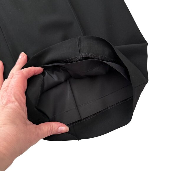 Ann Taylor Pants Size 12 Black Wool Blend Classic Career Essentials Straight Leg - Picture 6 of 14